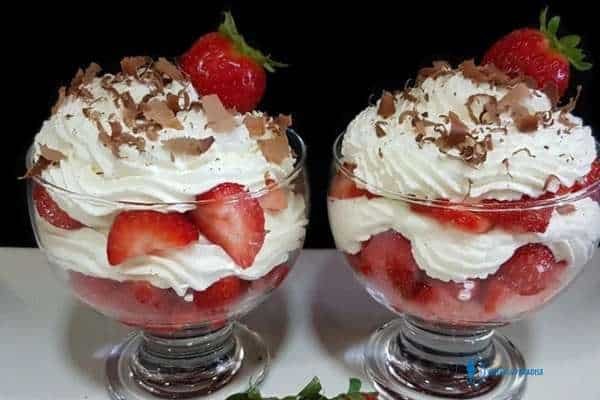 fresas con nata